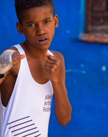 Visting a boxing gym
